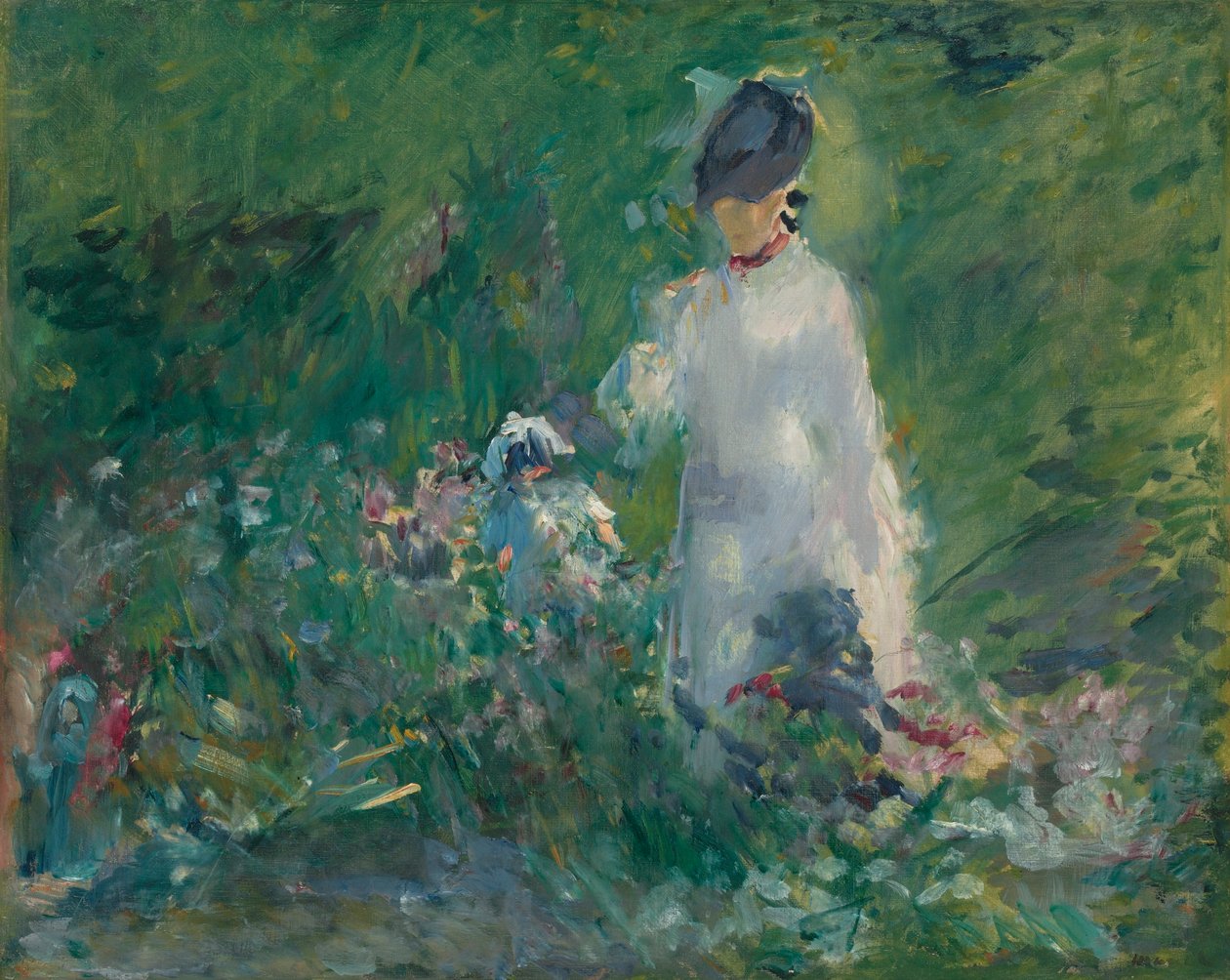 Junge Frau in den Blumen von Édouard Manet