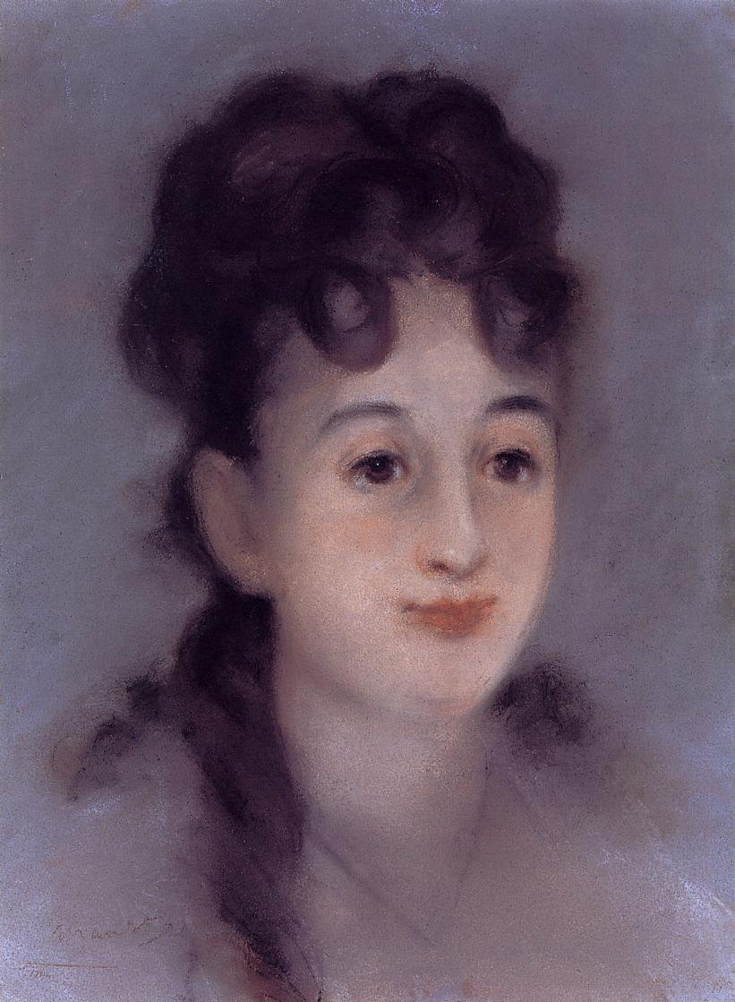 Porträt von Eva Gonzalès von Édouard Manet