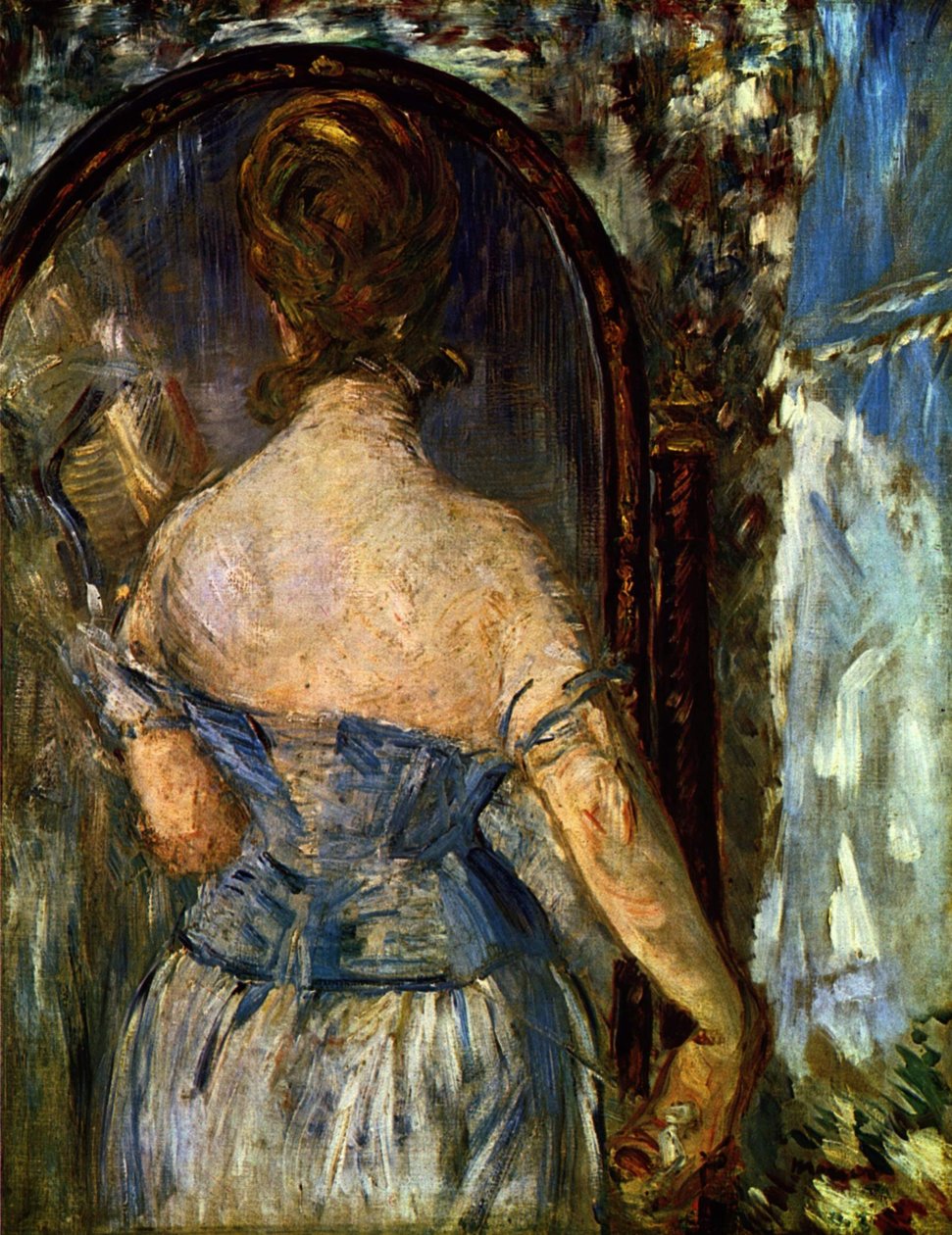Vor dem Spiegel von Édouard Manet
