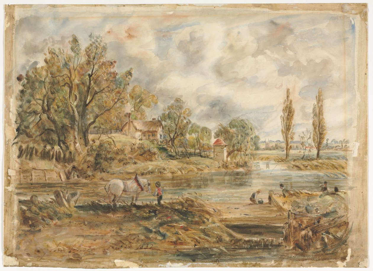 Das weiße Pferd von imitator of John Constable