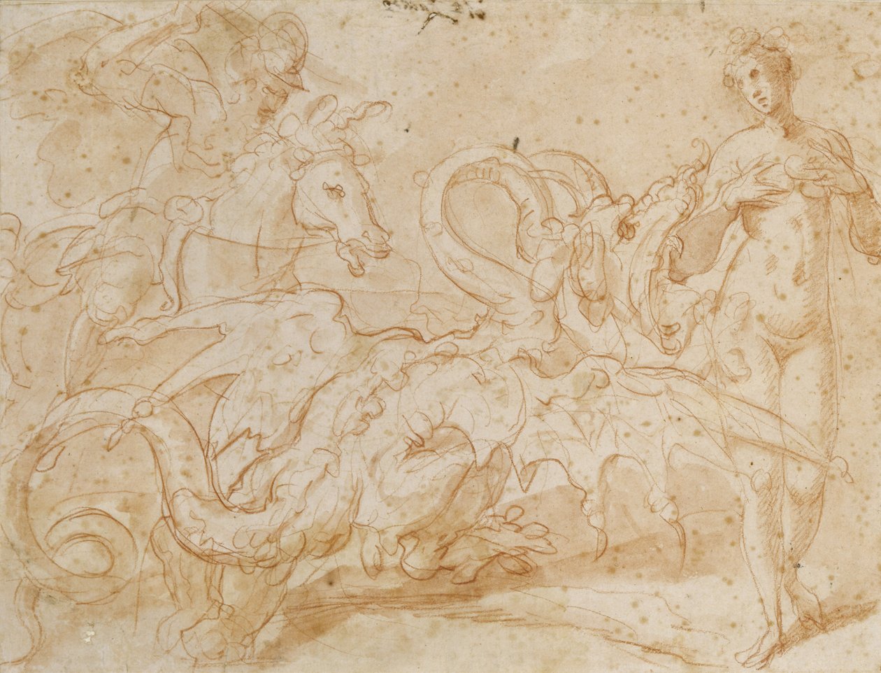Perseus rettet Andromeda von Federico Zuccari or Zuccaro