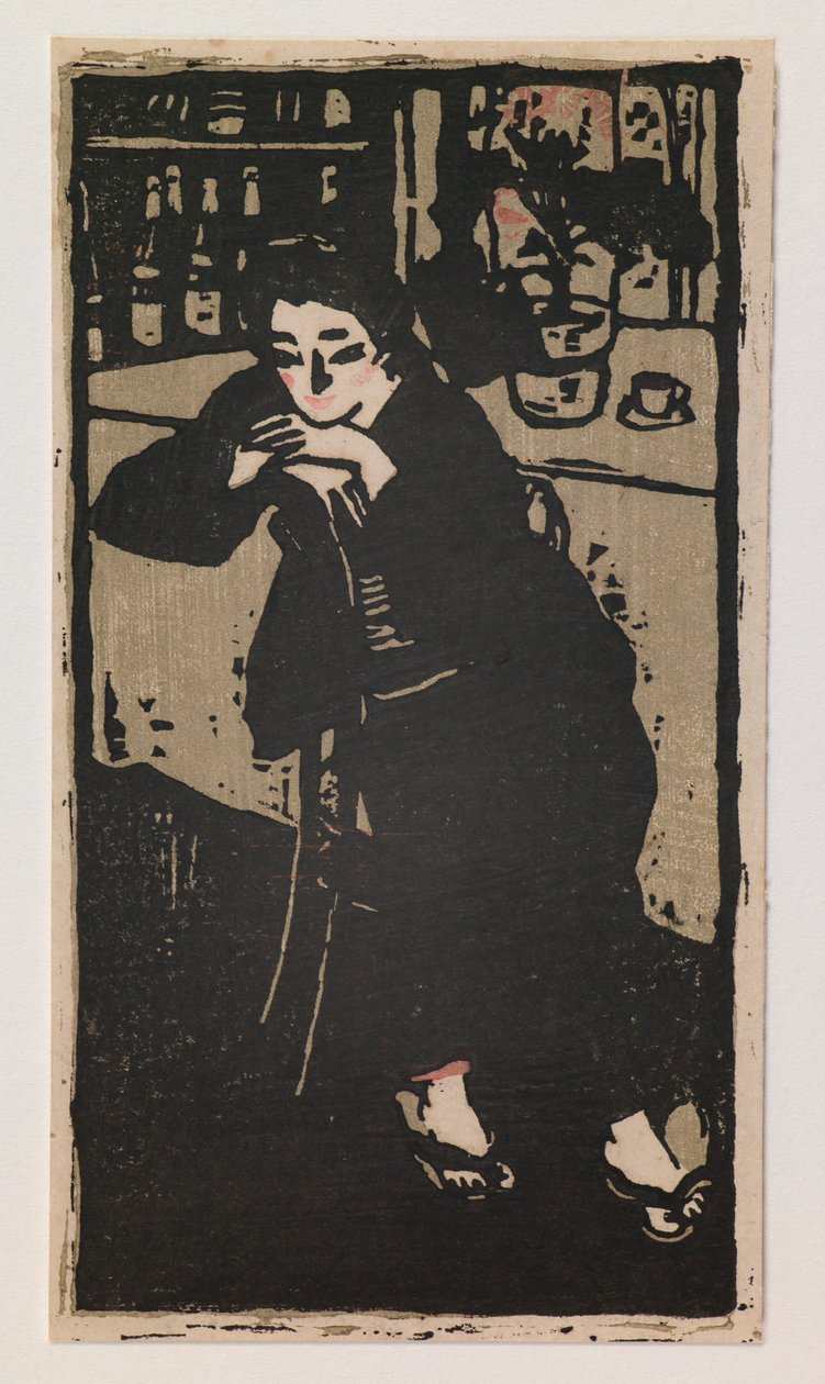 Frau in einem Café von Ôta Saburô