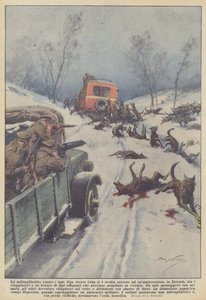 Das Maschinengewehr gegen die Wölfe