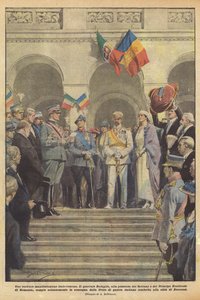 Eine herzliche italienisch-rumänische Demonstration