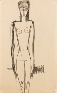 Stehender Akt; Nu debout, um 1910-1911