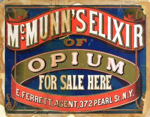 Plakat für McMunns Elixier aus Opium