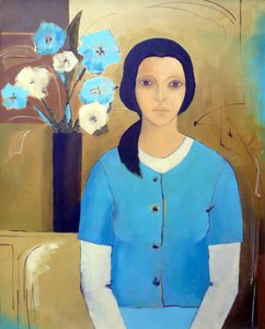 Madonna mit Blumen