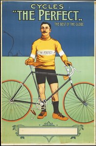 Plakat, das das Perfect-Fahrrad bewirbt, 1895