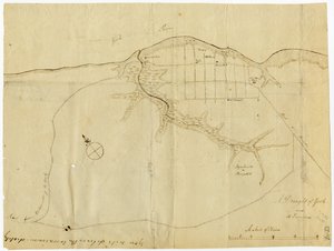 Karte von Yorktown, Virginia, Oktober 1781