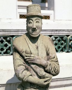 Statue eines europäischen Soldaten