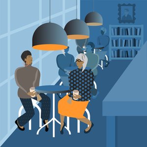Treffen im Café