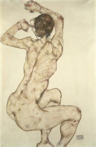 Eine kauernde Nackte, 1915