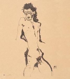 Männlicher Akt Selbstporträt, 1912