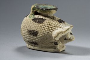 Igel-Aryballos, Saite-Periode (Faience)