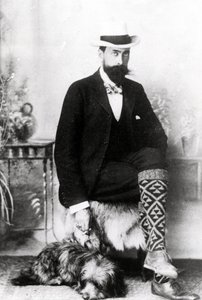 Adrian Hope mit Robbie, ca. 1880-1900