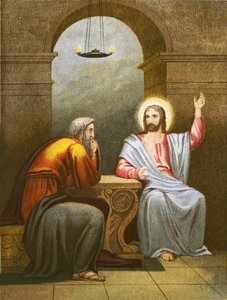 Christus unterweist Nikodemus