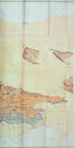 Geologische Karte der Kutch-Wüste, 1870