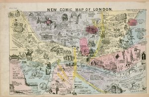 Neue Comic-Karte von London