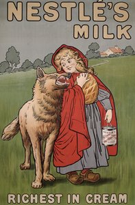 Plakat für Nestlé-Milch, 1900
