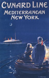 Plakat für die Cunard Line