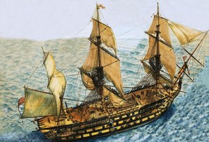 Unidentifiziertes Segelschiff