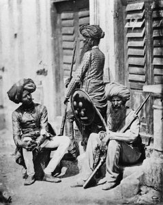 Sikh-Offiziere während der indischen Rebellion, 1858