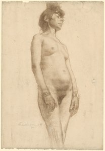 Nackte Frau stehend, 1885