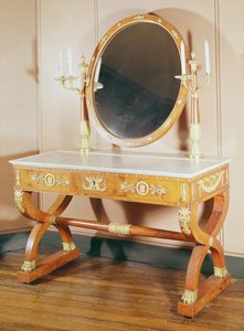 Frisiertisch, Erster Empire-Stil (Holz)