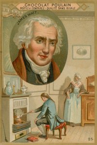 James Watt, Chocolat Poulain Sammelkarte