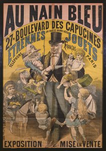 Plakatwerbung für Au Nain Bleu, ca. 1890