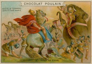 Belagerung von Veii, Chocolat Poulain Sammelkarte