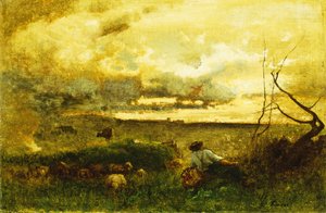 Goldener Sonnenuntergang