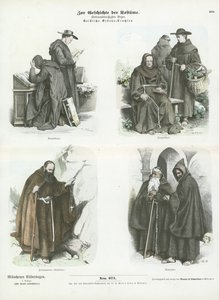 Männerkostüme christlicher Ordensgemeinschaften
