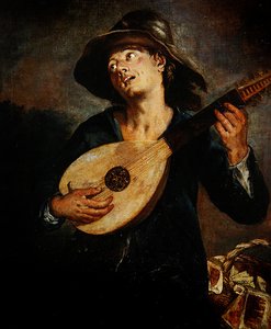 Sänger mit Laute