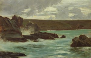 Felsen in der Bretagne, 1866