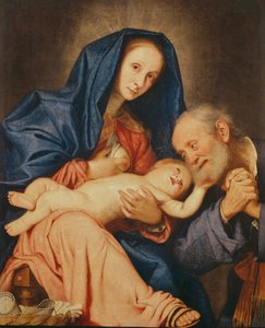 Die Heilige Familie mit einem Korb