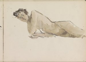 Stehender weiblicher Akt