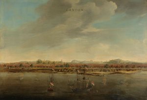 Ansicht von Kanton in China, ca. 1662-3