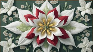 Mandala: Amaryllis-Elemente_01