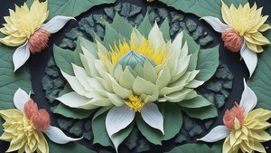 Mandala: Seerosen-Elemente_04