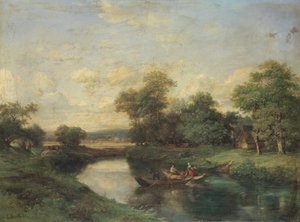 Landschaft am Flussufer