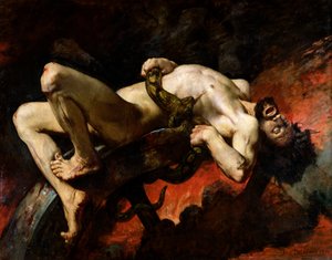 Ixion in den Hades geworfen, 1876