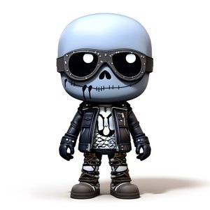 Chibi winziges Skelett