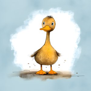 Ente auf dem Feld