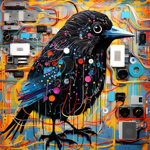 Graffiti Vogel