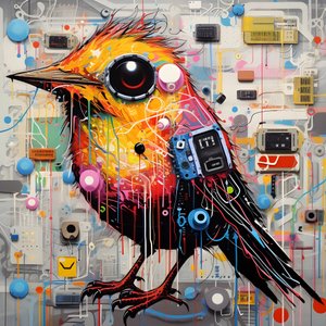 Graffiti Vogel