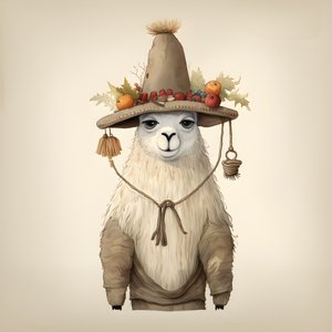 Lama, 18. Jahrhundert Amerika