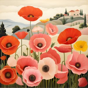 Mohnblumen in der Toskana 3