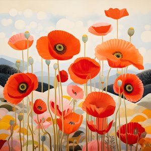 Mohnblumen in der Toskana 4