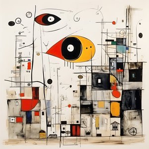 Surreale Illustrationen von Joan Miró